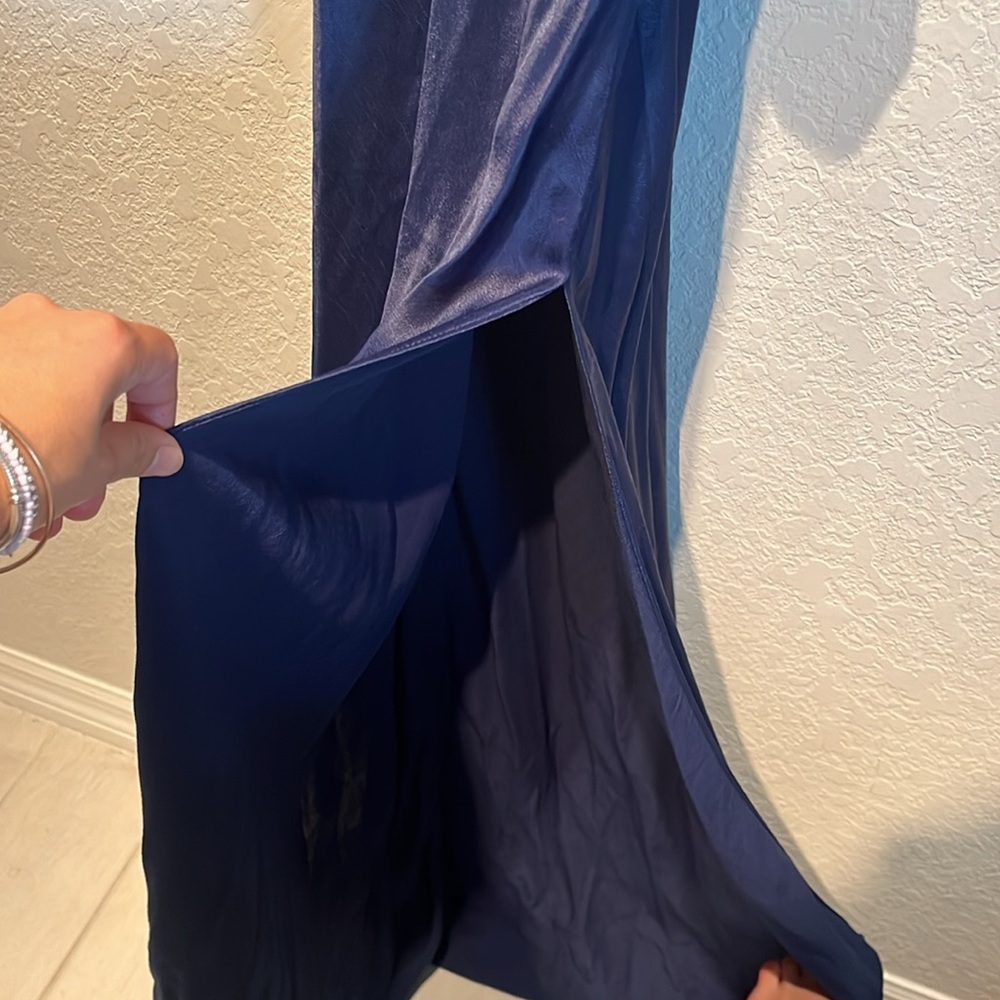 SOMETHING NAVY‎ Blue Maxi Dress Wedding Party Dress size M NWT - Picture 6 of 9